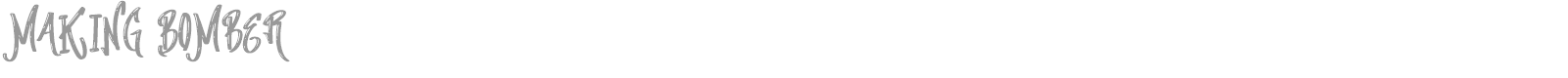 Making Bomber font preview